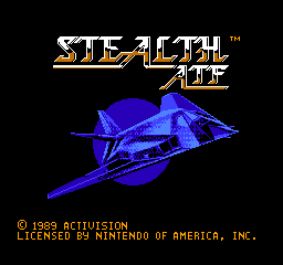 Stealth ATF (USA) Title Screen